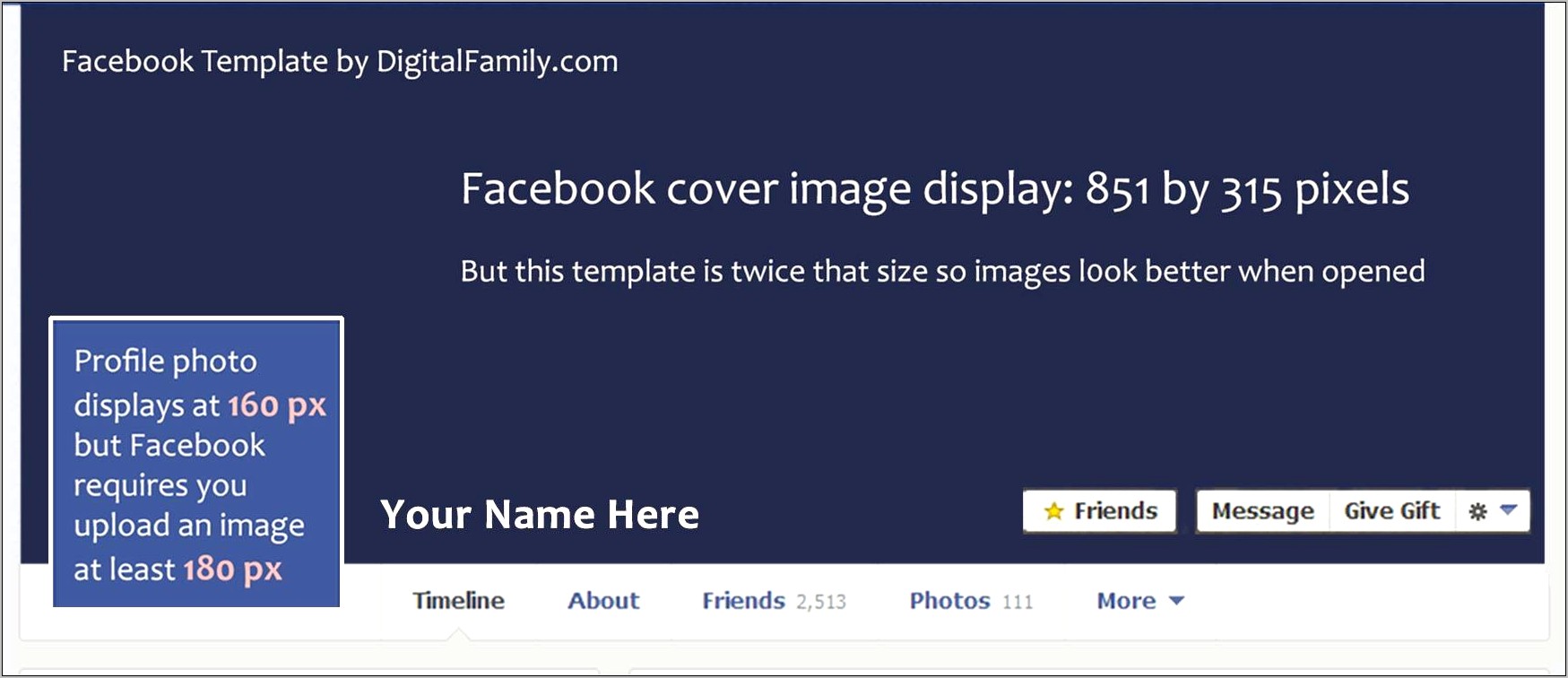 Facebook Timeline Cover Photoshop Template Download