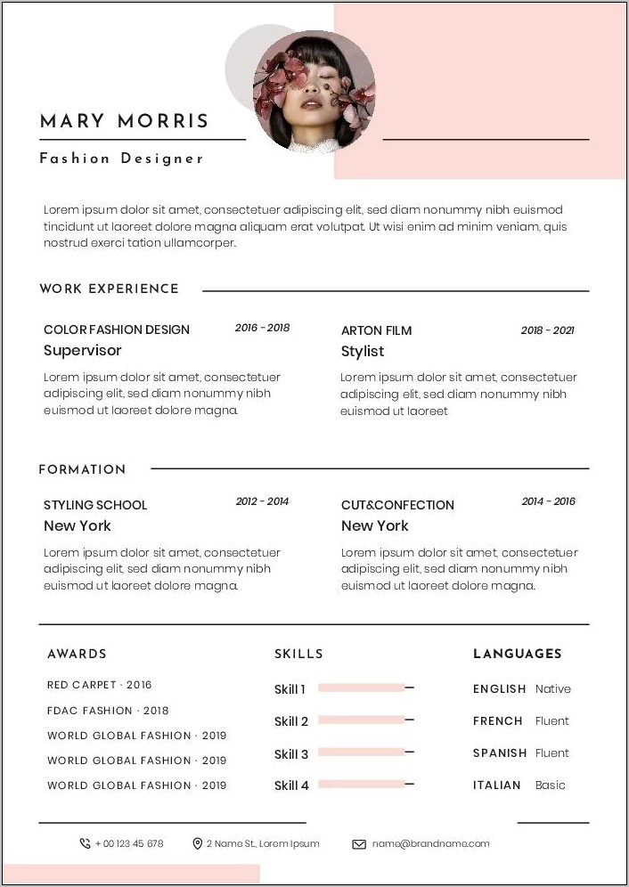 Fashion Editor Resume Sample 2018