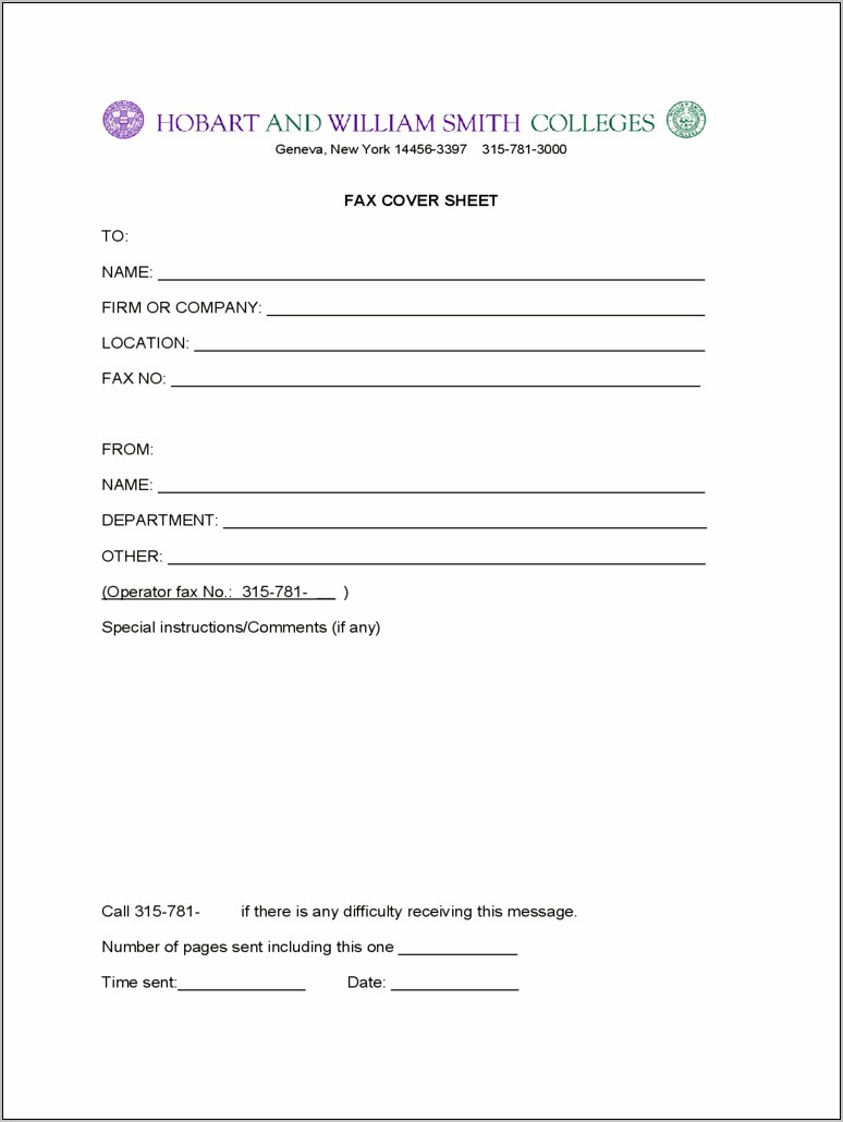 Fax Cover Sheet Template For Mac Download