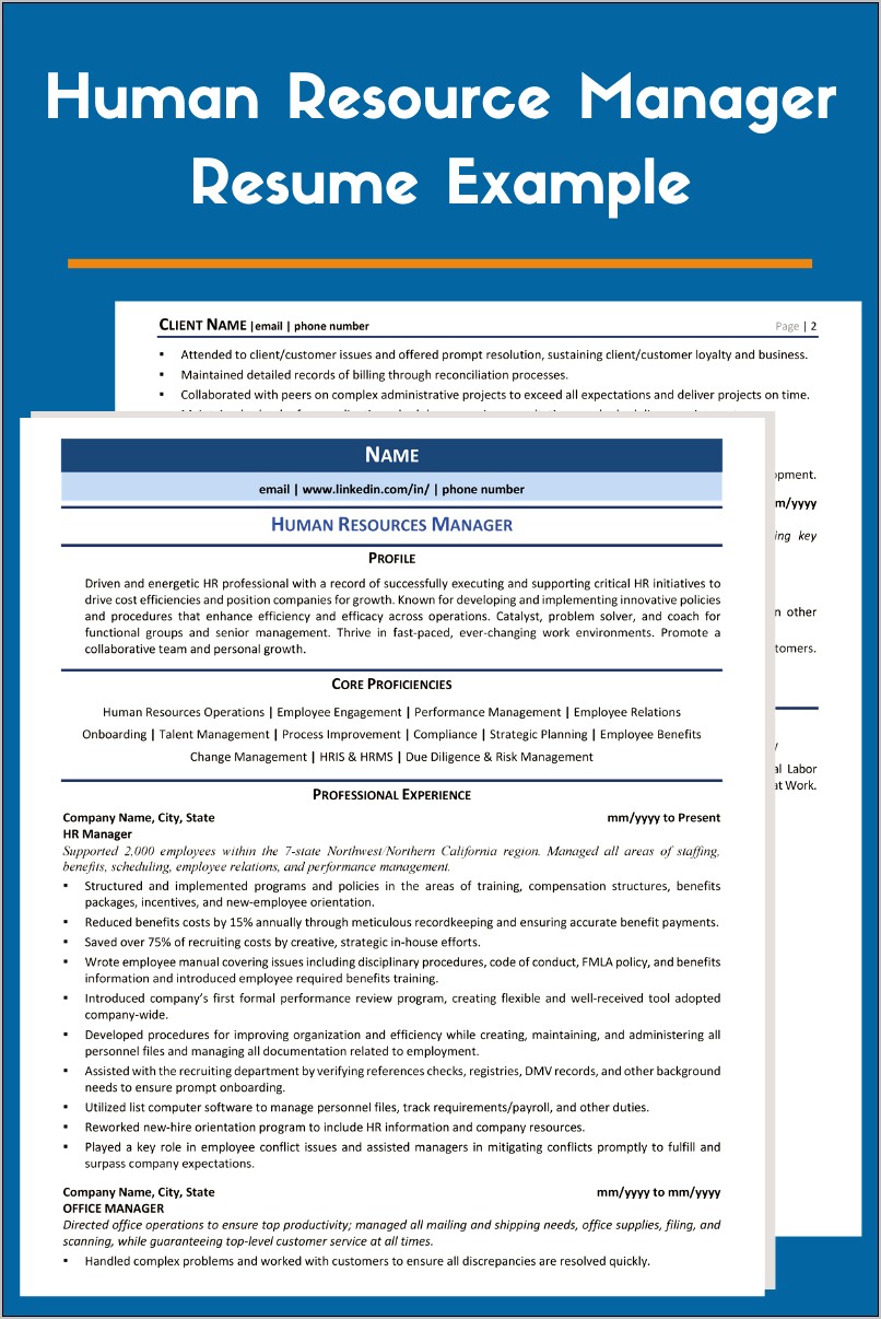 Federal Government Job Resume Examples