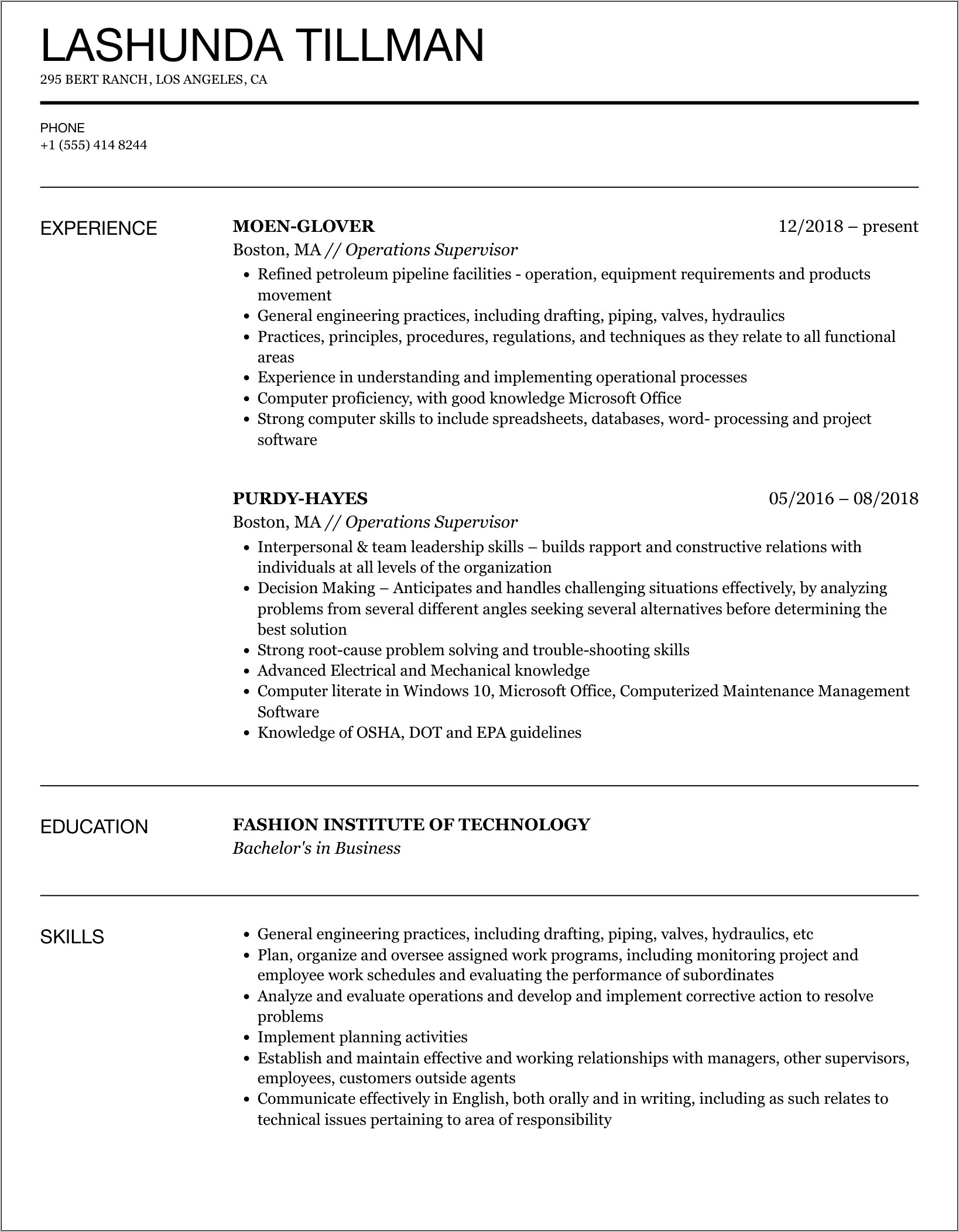 Fencing Job Description For Resume