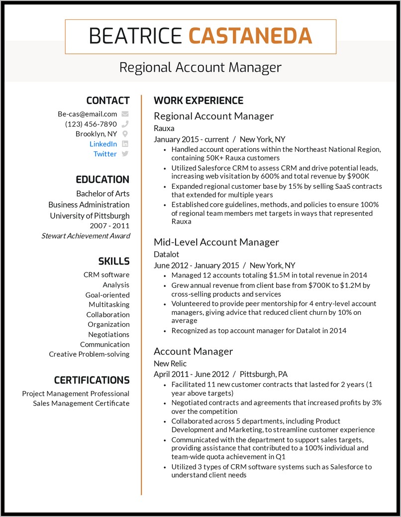 Finance Manager Resume Summary Statement