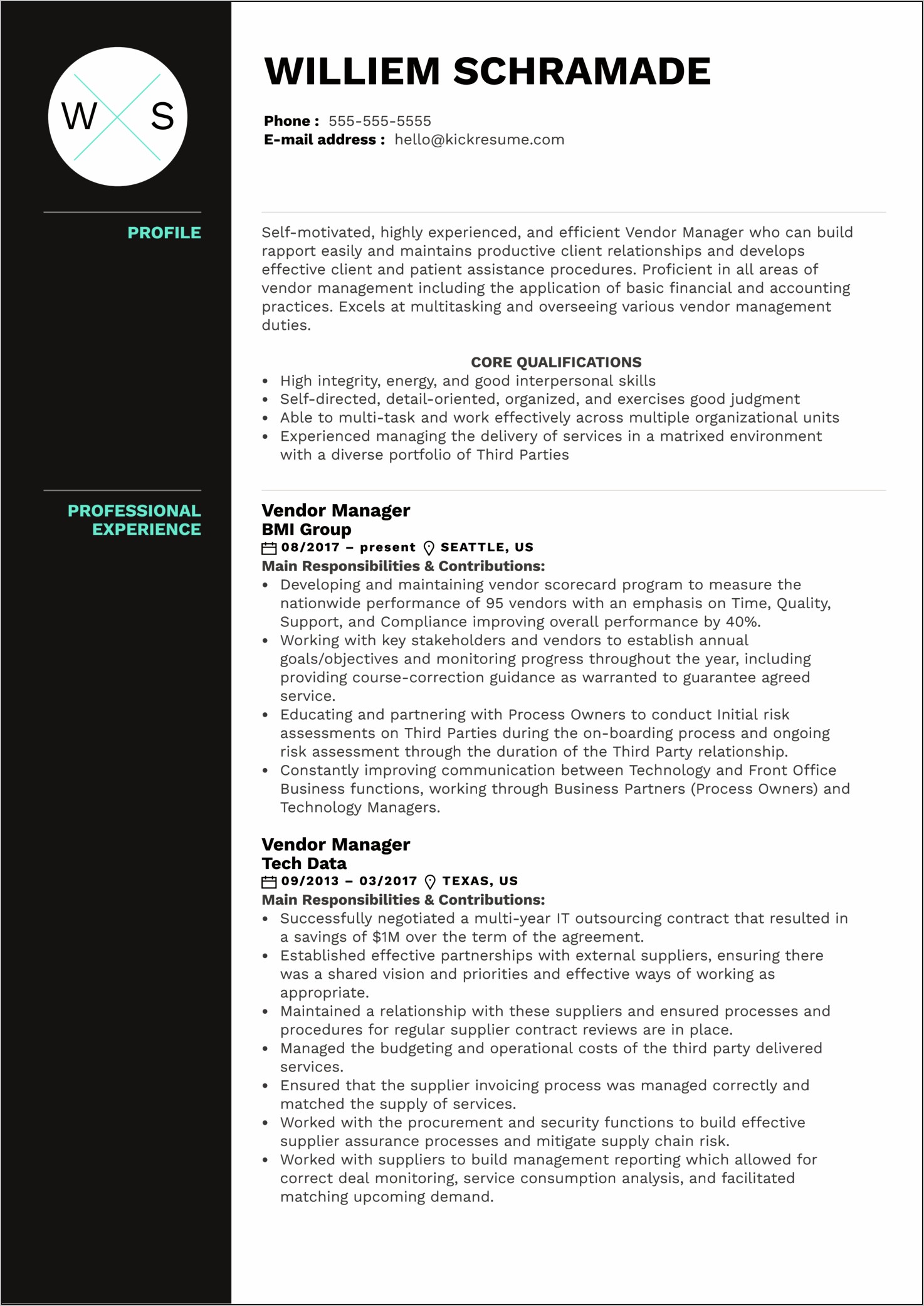 Financial Services Executive Resume Examples