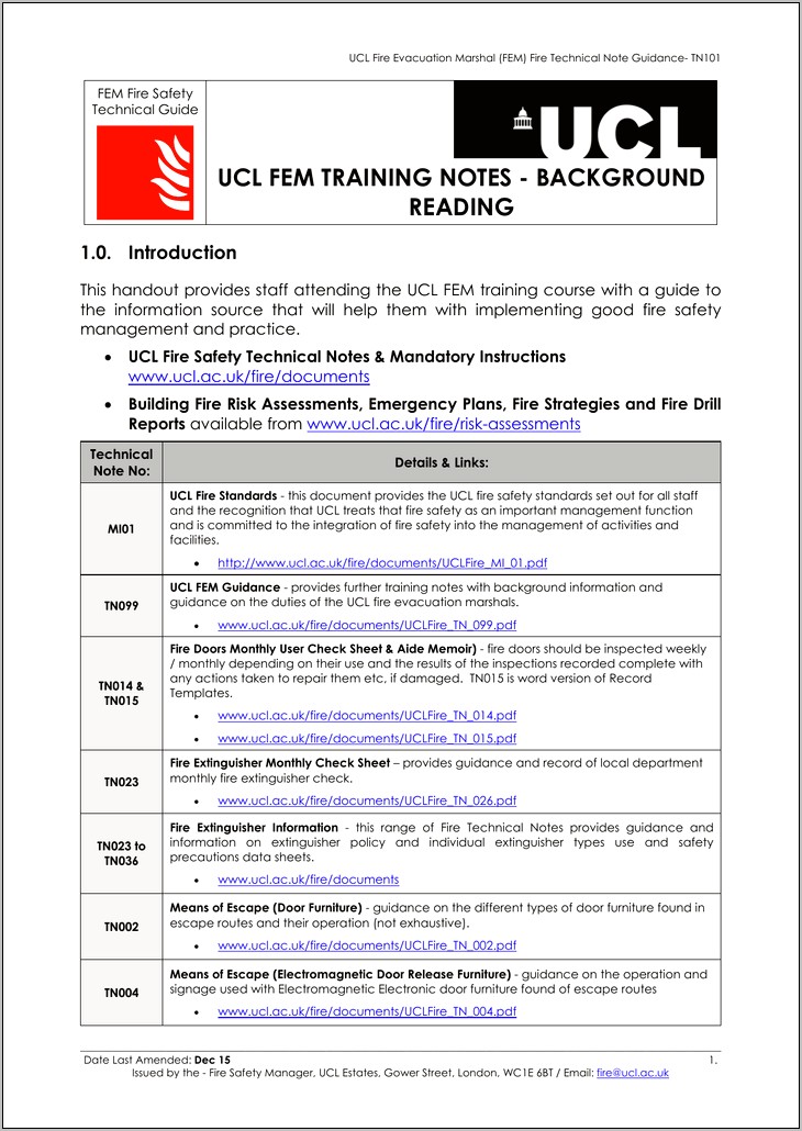 Fire Safety Risk Assessment Template Download