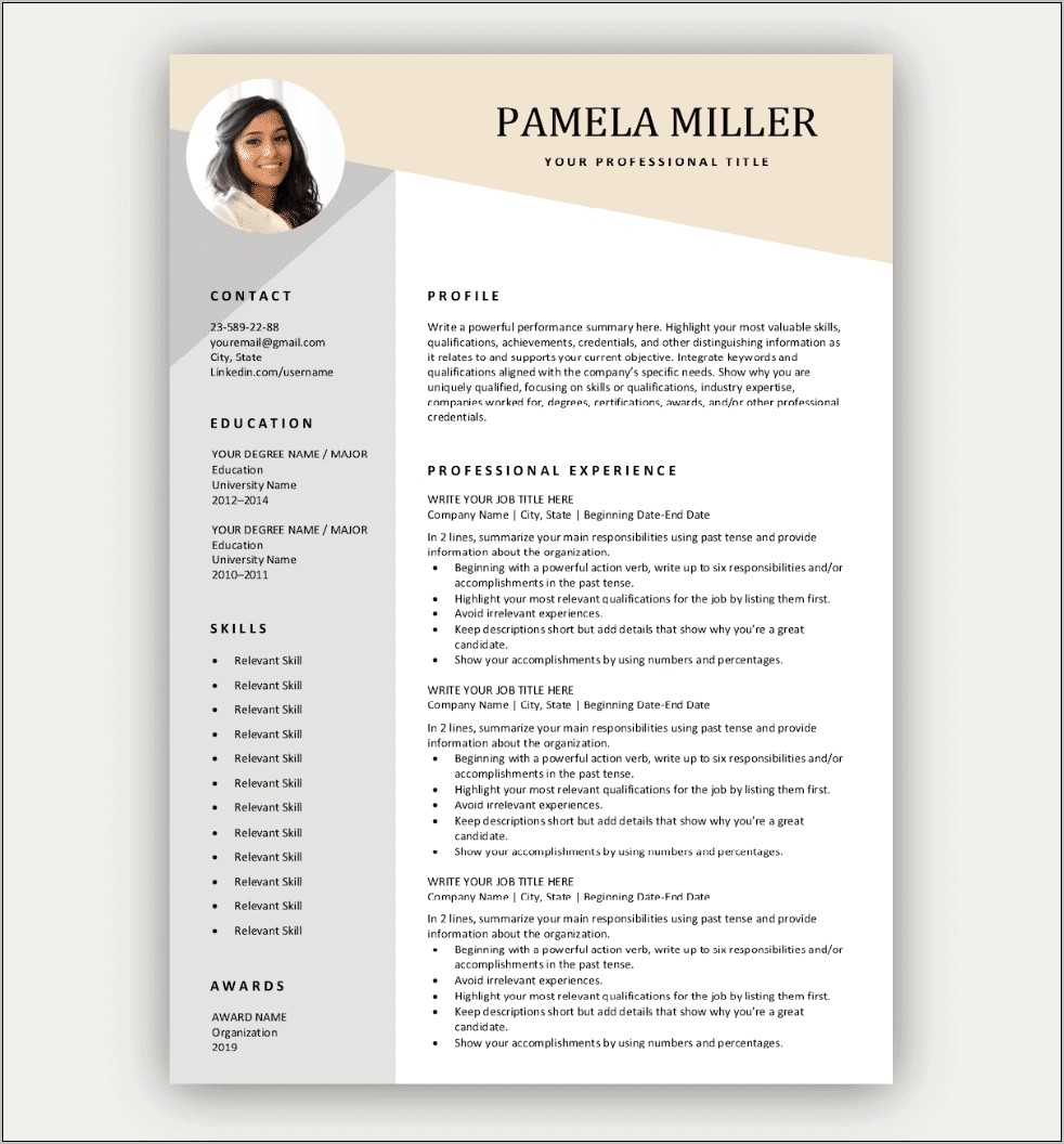 First Job Resume Examples Templates