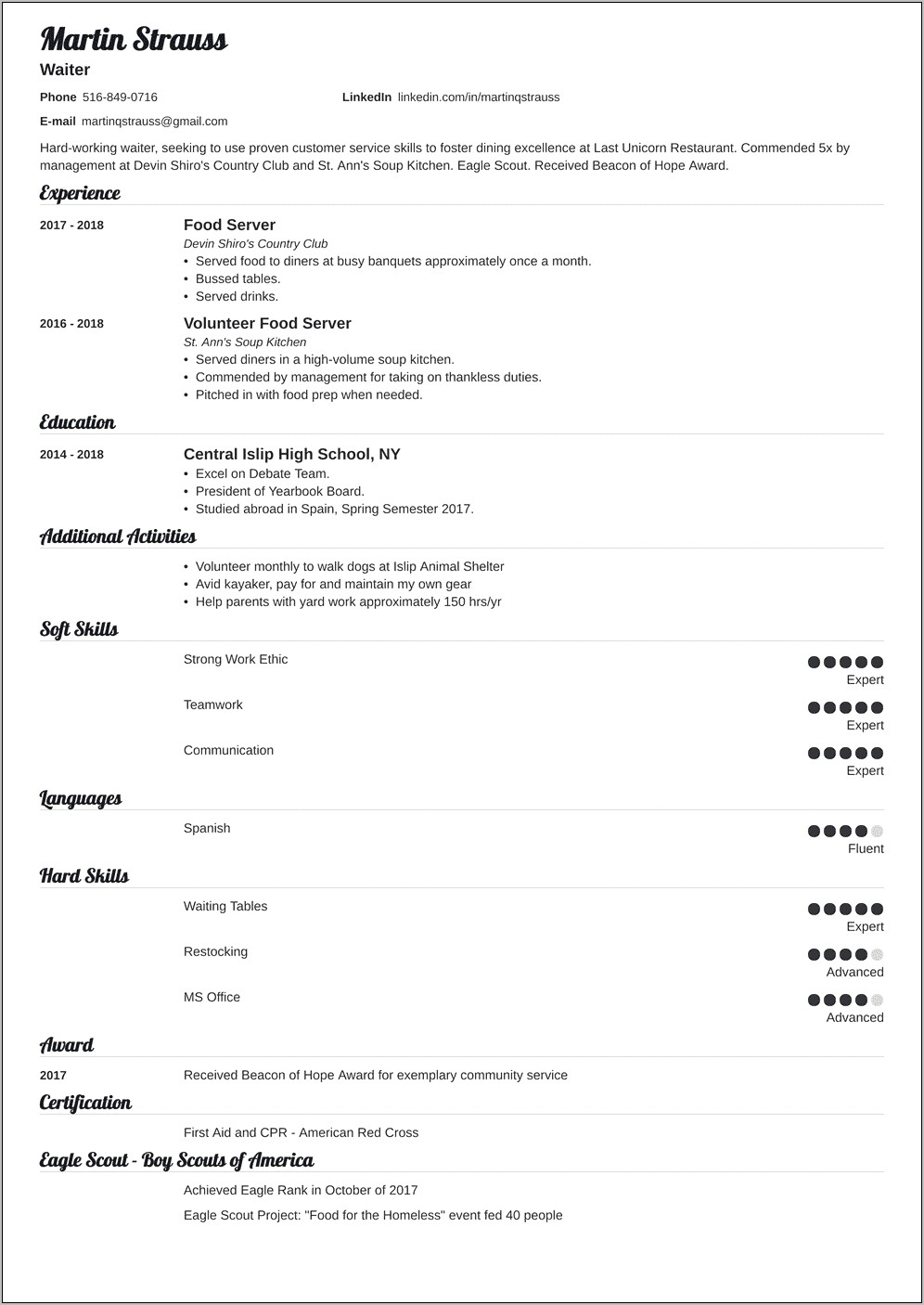 First Jobs Resumes Objectives Examples