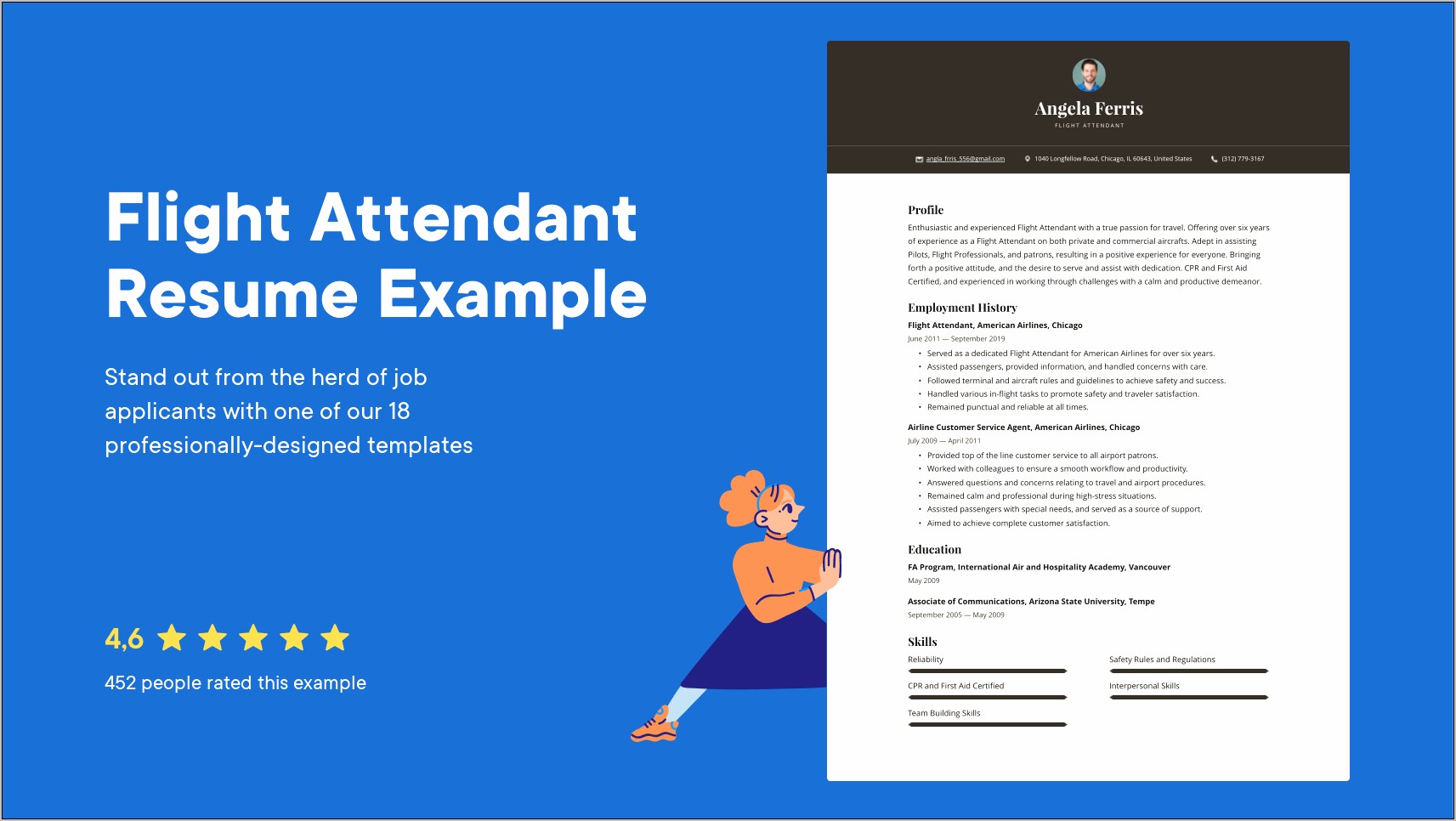 Flight Attendant Resume Templates Free