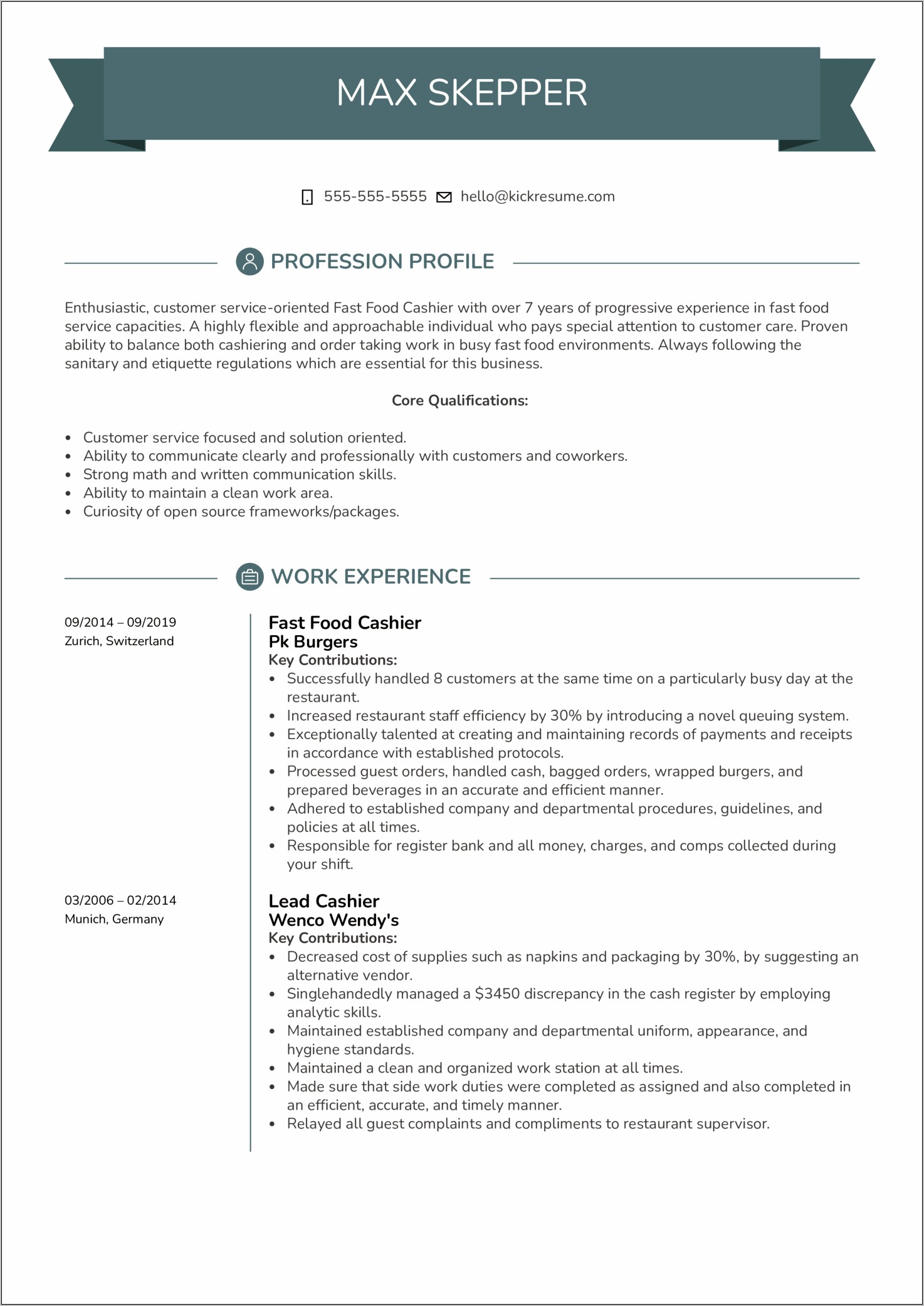 Food Merchandiser Job Description Resume