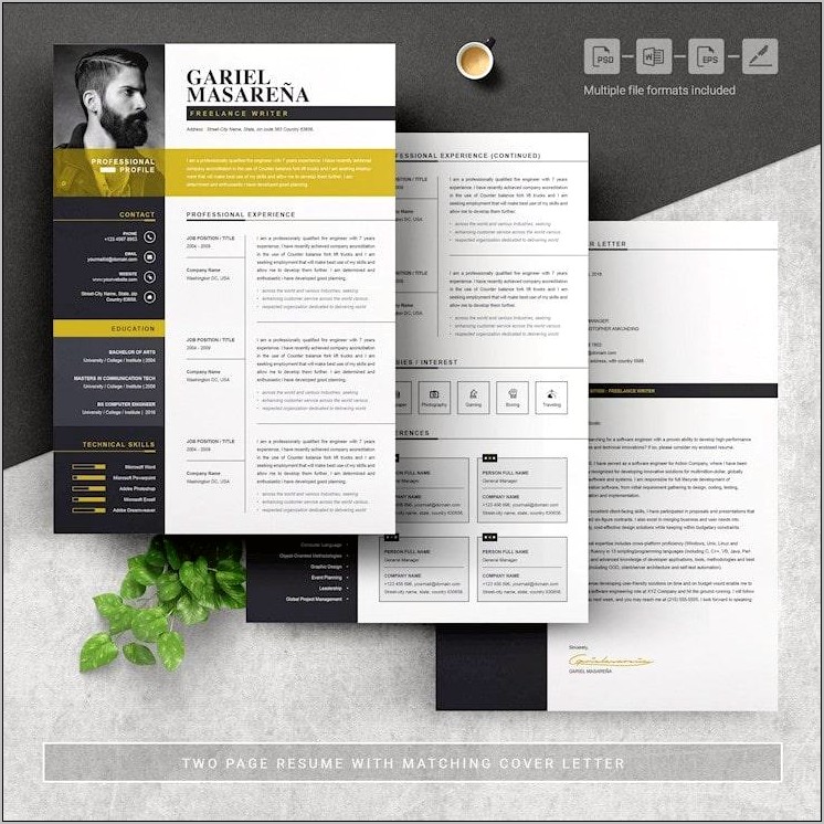 Free 2 Page Resume Template