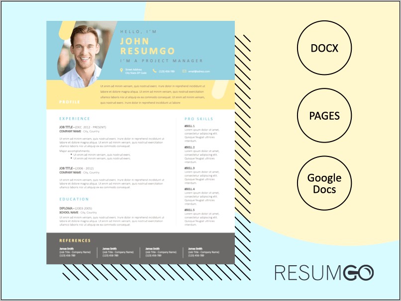 Free And Unique Resume Templates