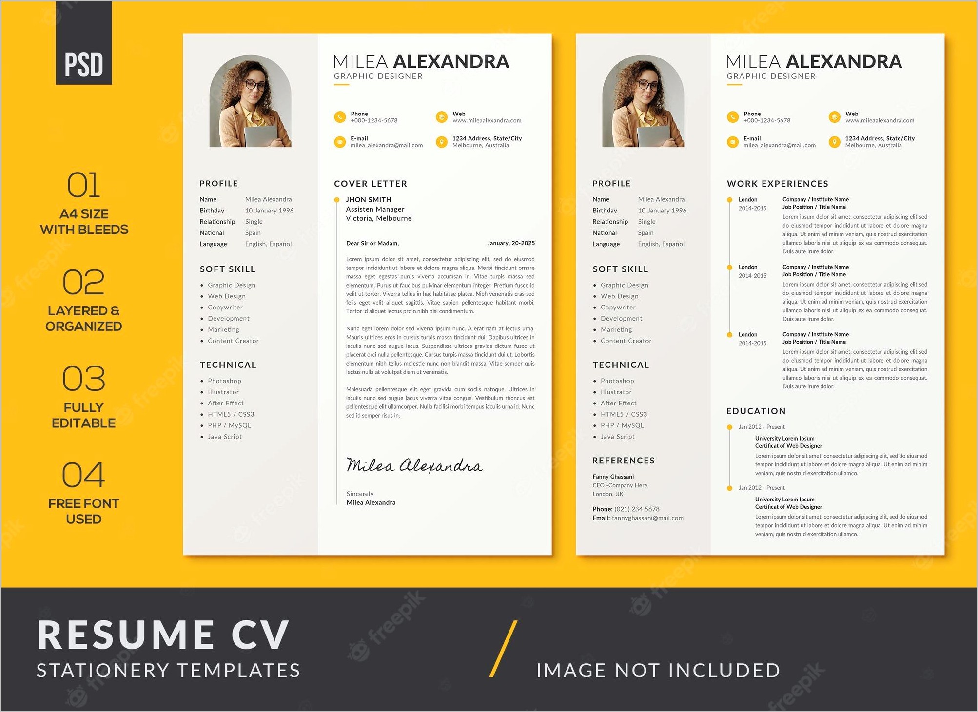 Free Clean Minimalist Resume Samples