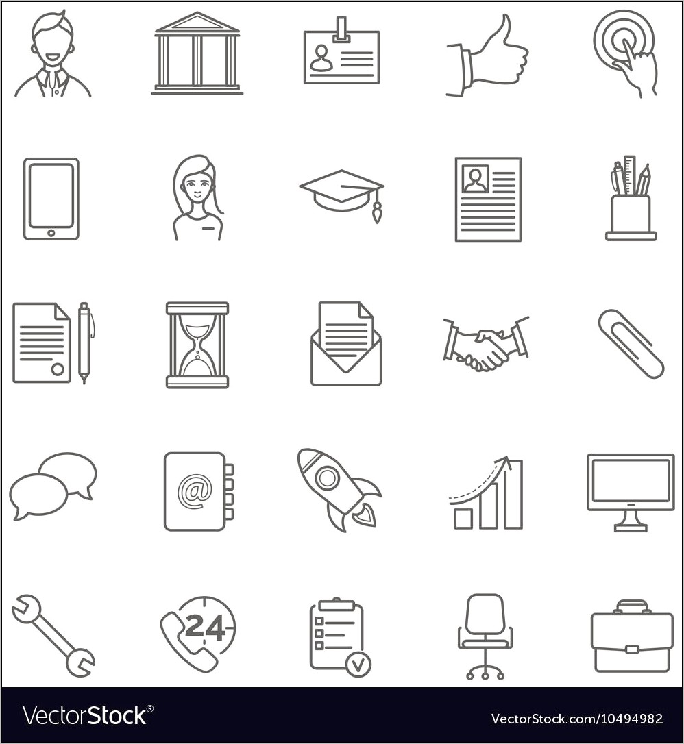 Free Contact Icons For Resume