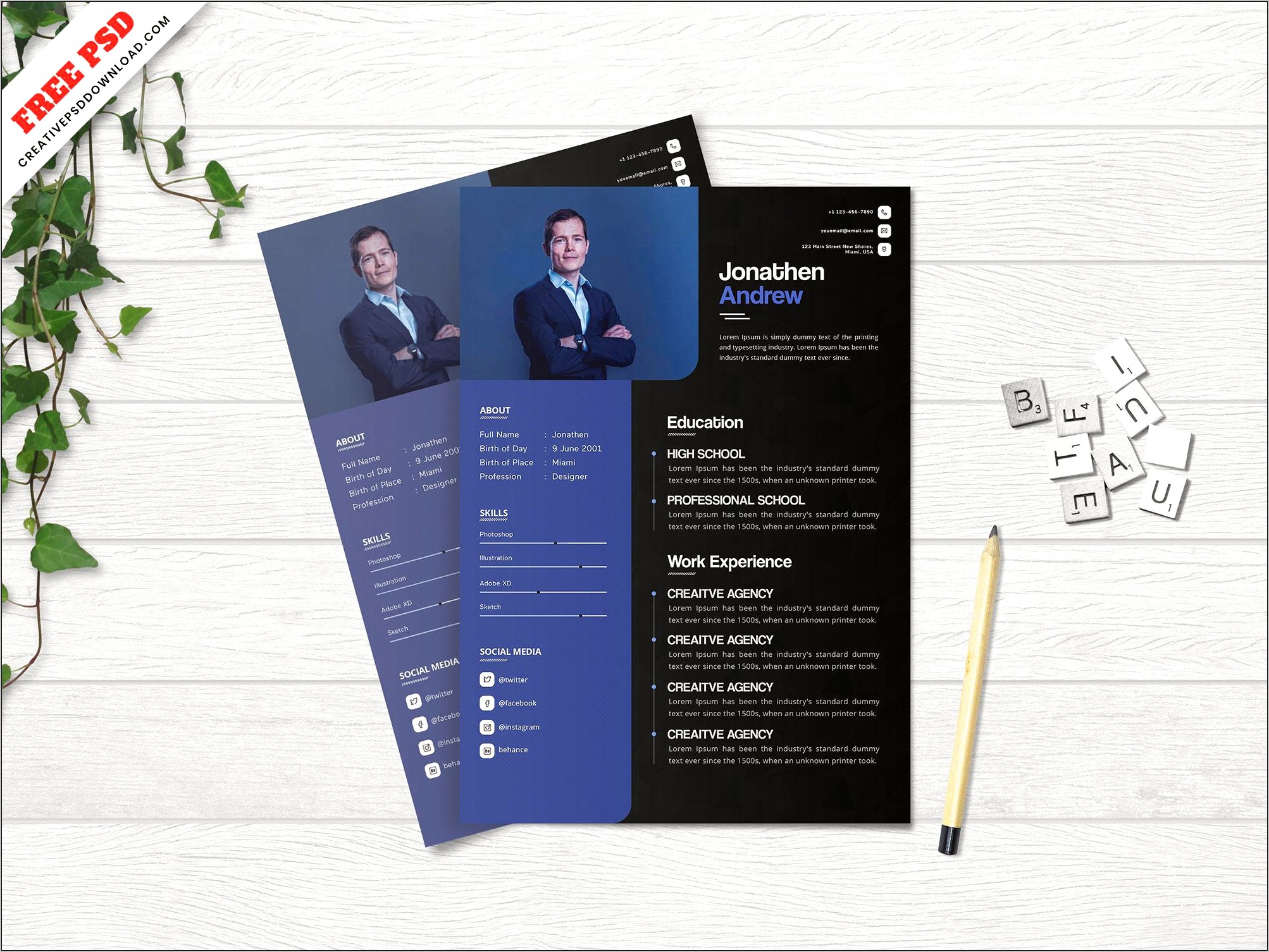 Free Creative Resume Format Download