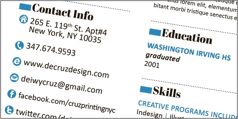 Free Creative Resume Templates Docx