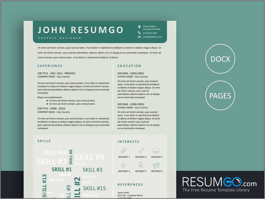 Free Designer Resume Templates Word