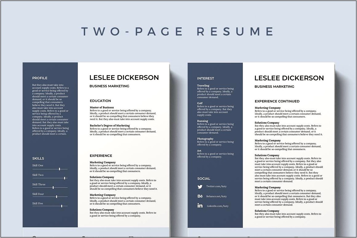 Free Edible Resume Templates Modern