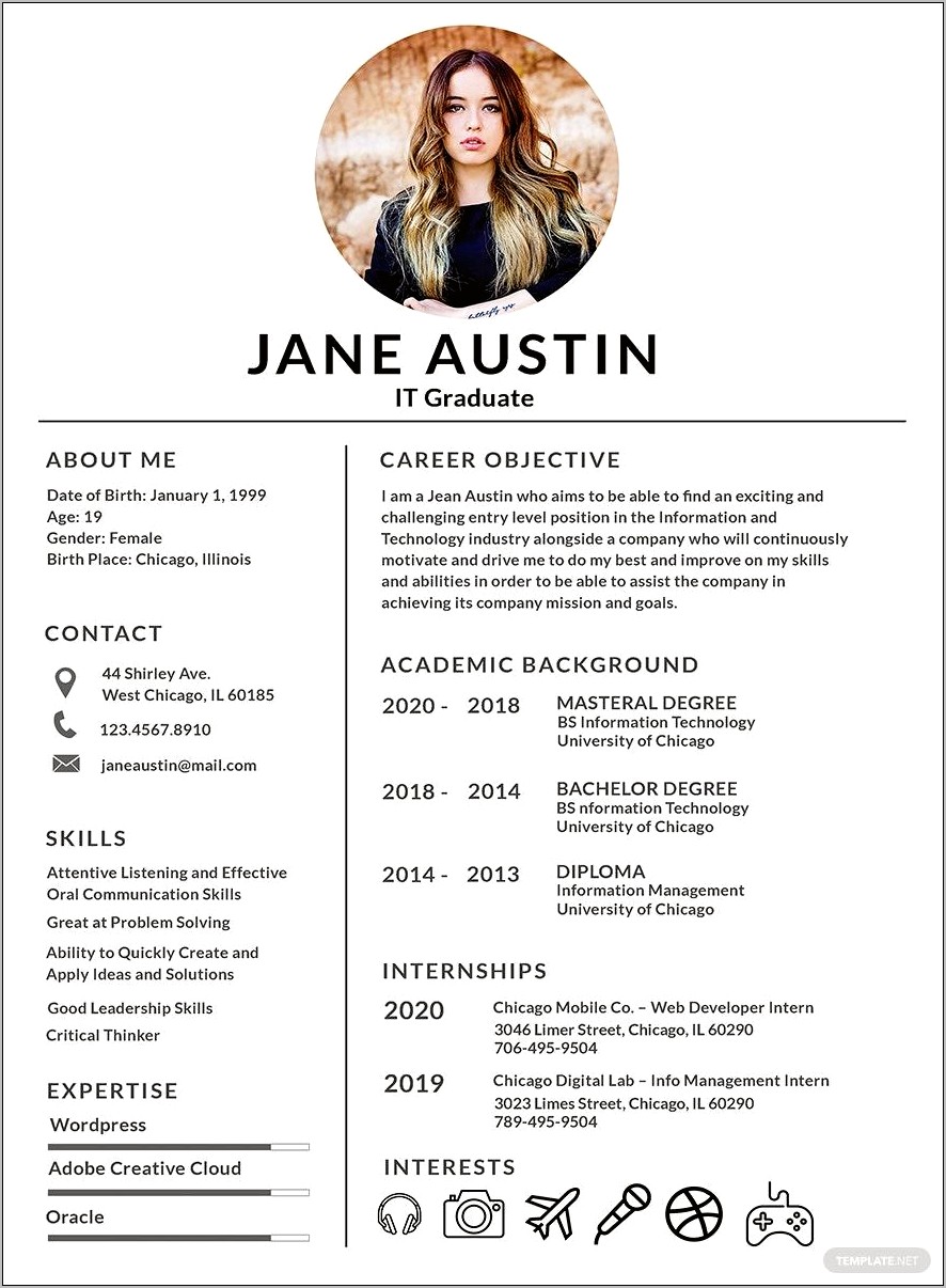 Free It Resume Templates 2018