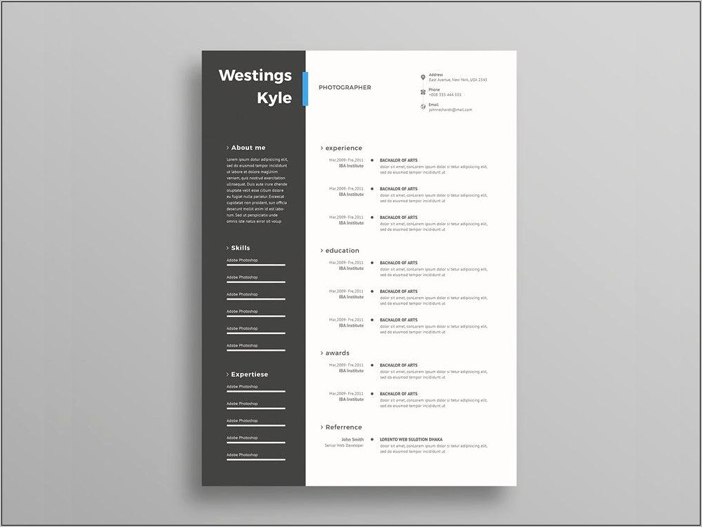 Free Minimalist Resume Template Torrent