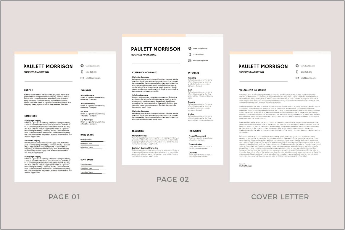 Free Modern Resume Templates Docx