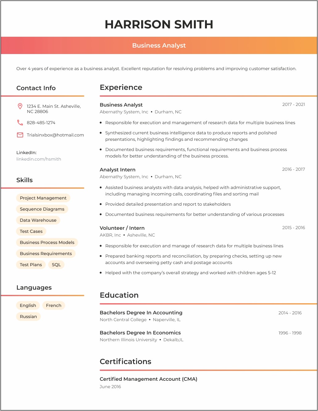 Free Online Resume Objective Examples