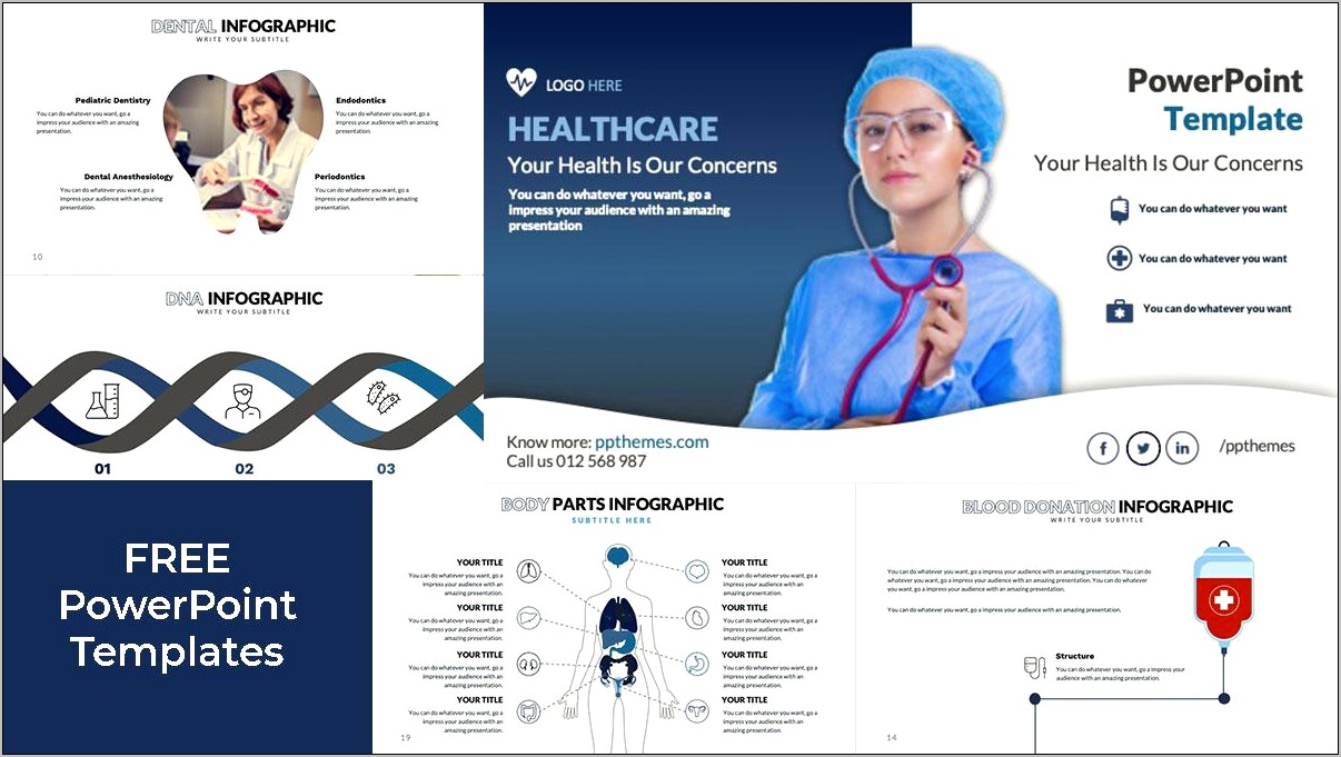 Free Professional Medical Ppt Template Download