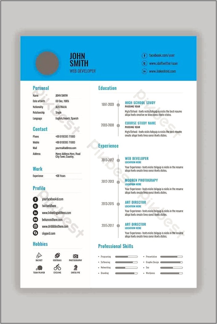 Free Professional Resume Samples 2012