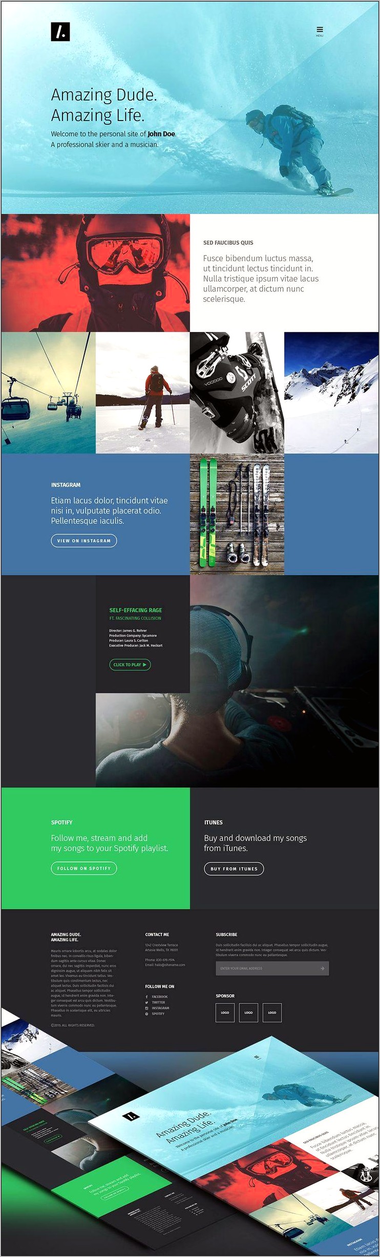 Free Psd Web Template Download 2015