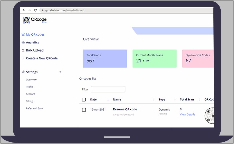Free Qr Code For Resume