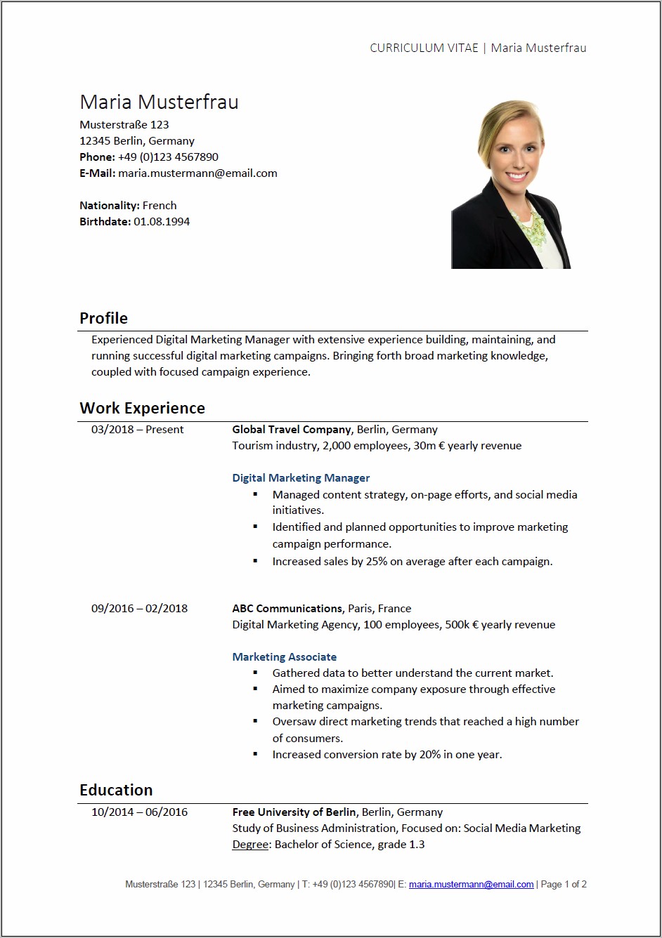 Free Racing Sponsorship Resume Template