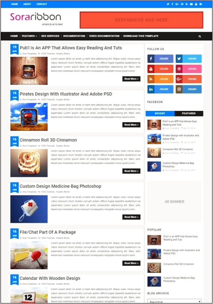 Free Responsive Blogger Template Free Download