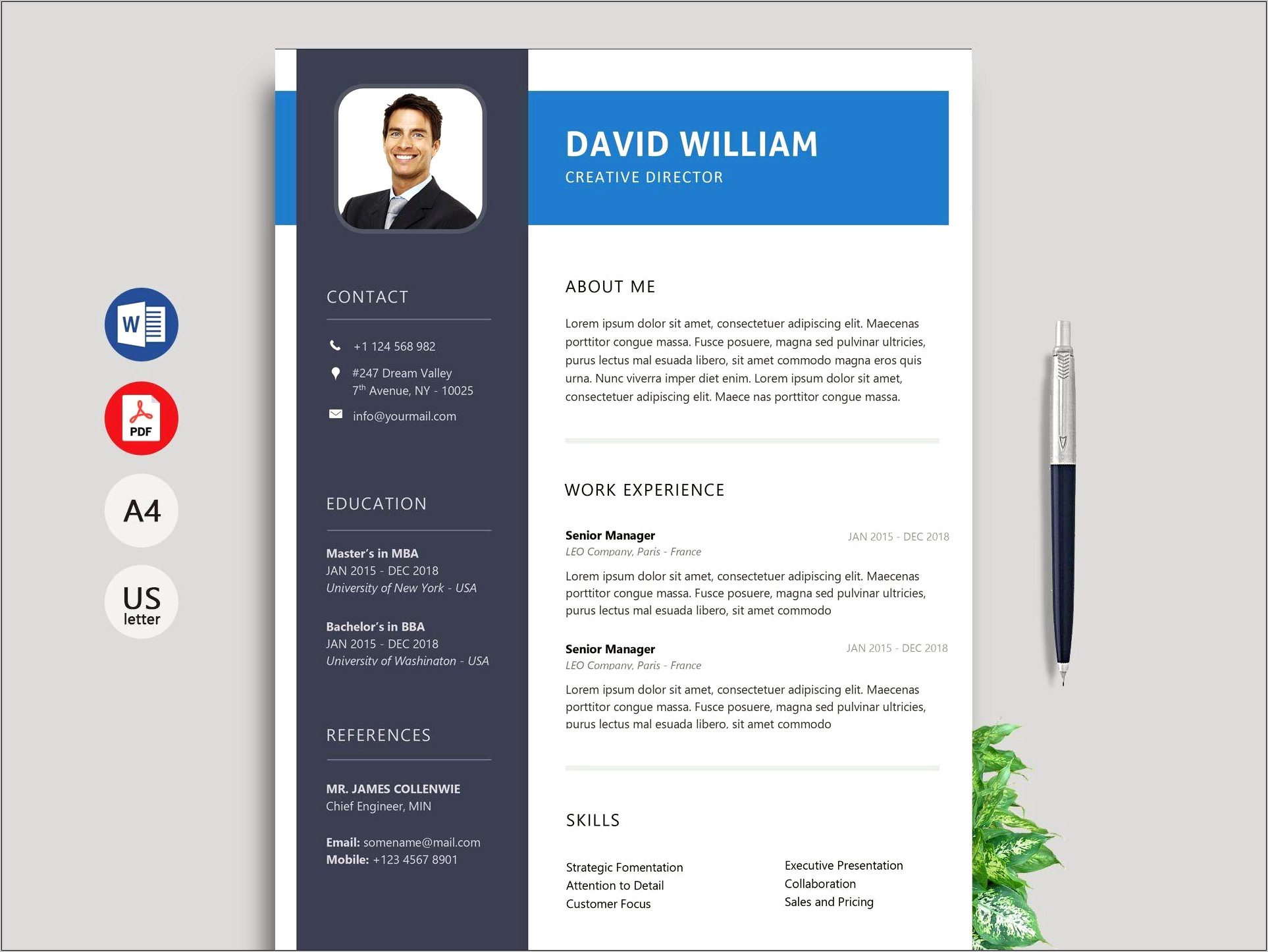 Free Resume Sample Download Word