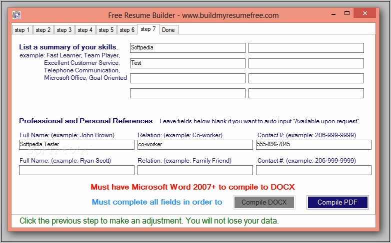 Free Resume Software For Windows