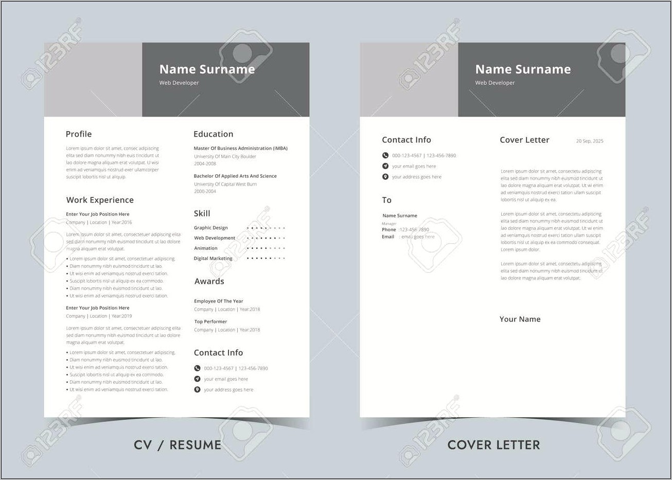 Free Resume Template Digital Artist