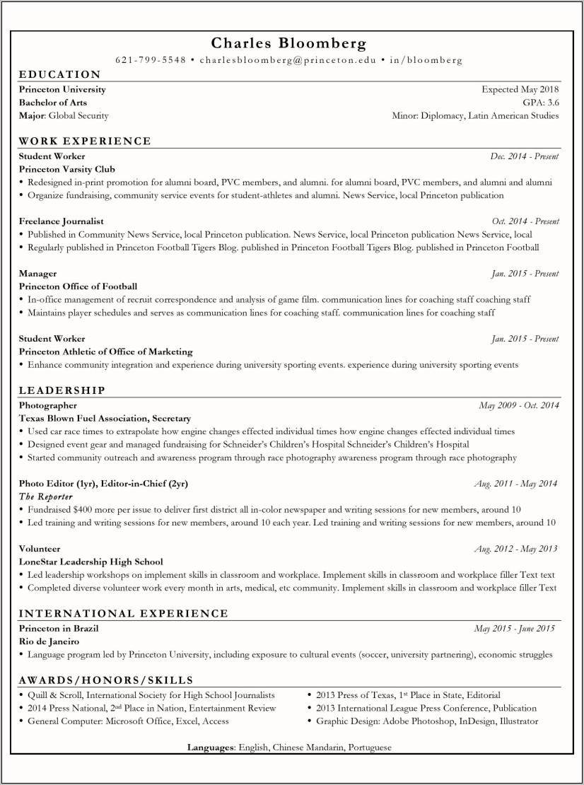 Free Resume Template Download Reddit