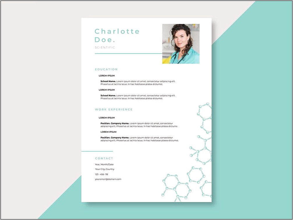 Free Resume Template Science Career