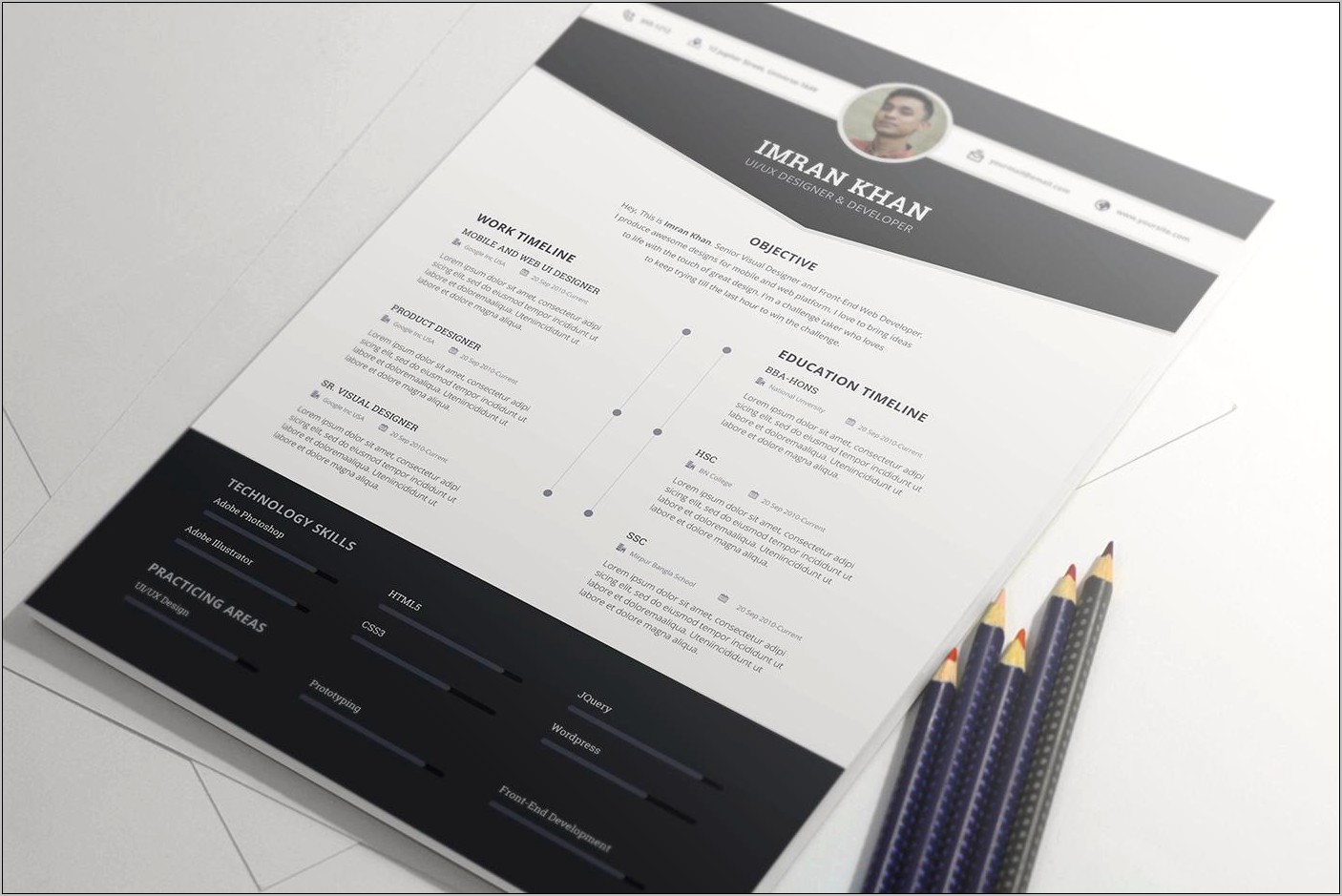 Free Resume Template With Color