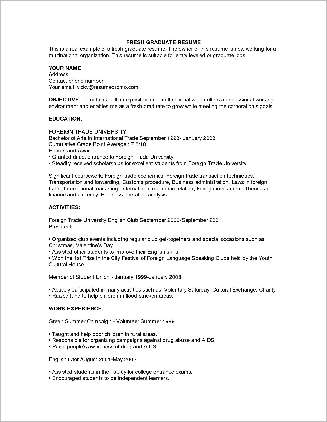 Free Resume Templates New Gra