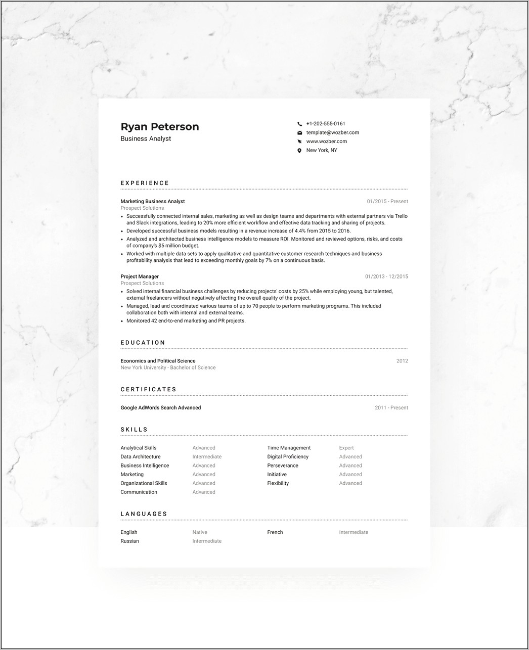 Free Resume Templates No Subscriptions