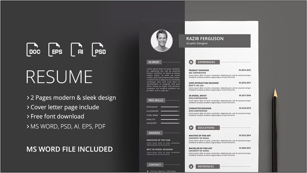 Free Resume Templates To Sownload