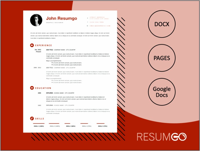 Free Resume Templates With Icons