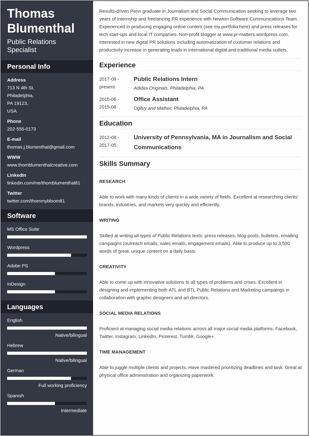 Free Sample Functional Resume Templates