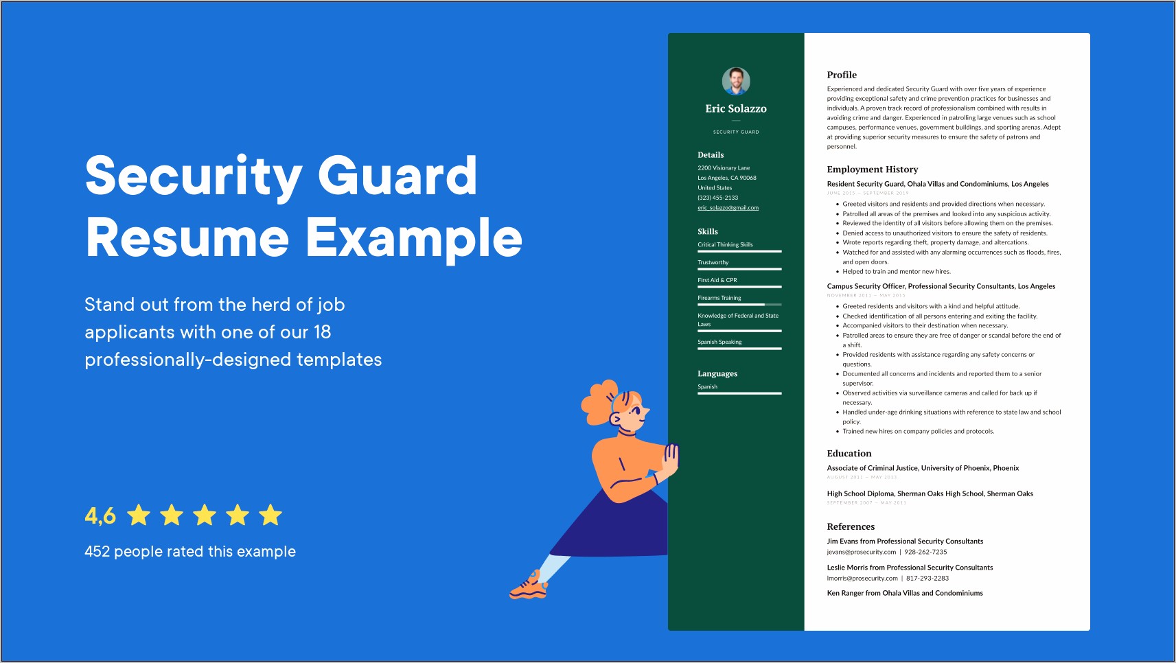 Free Security Guard Resume Sample