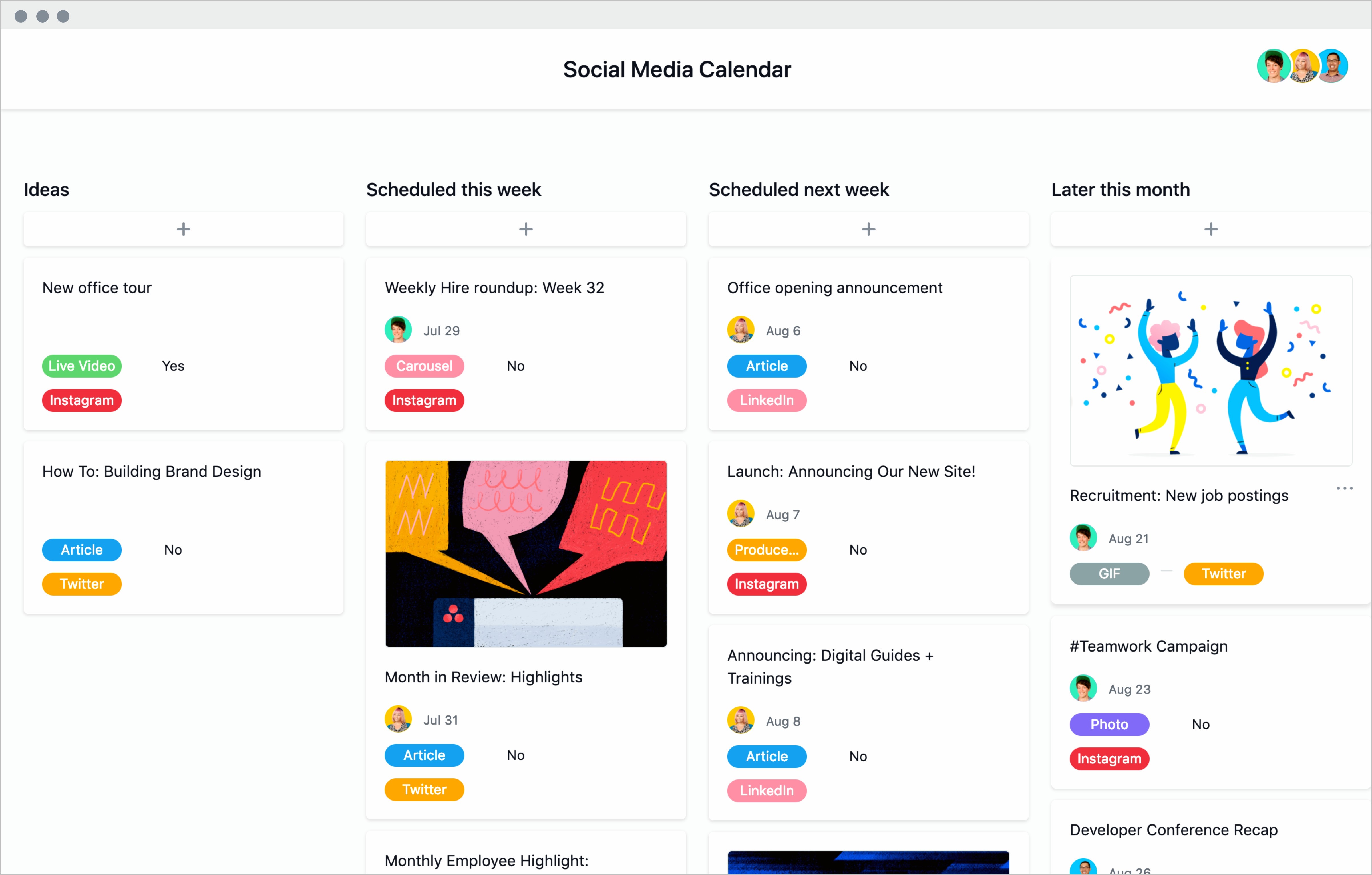 Free Social Media Calendar Template Download