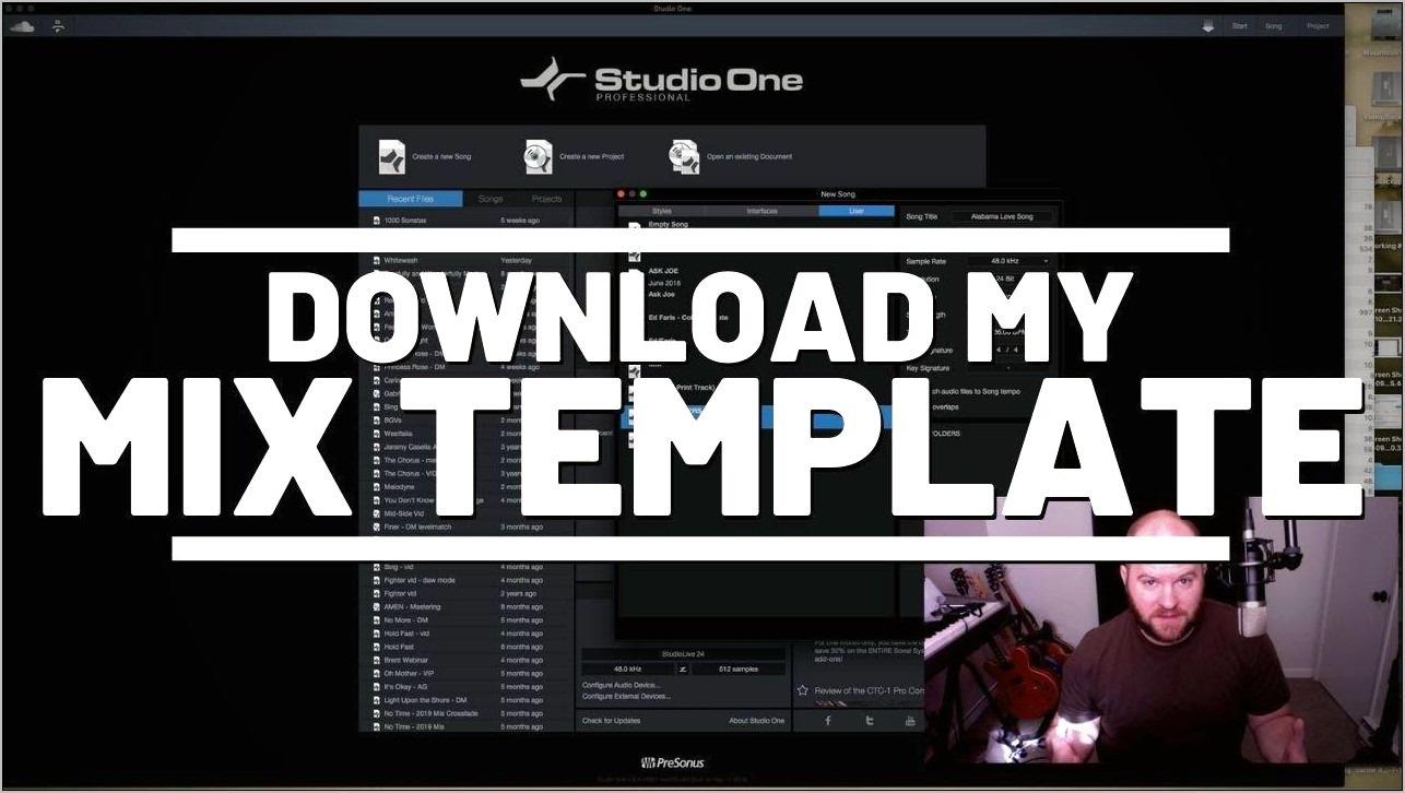 Free Studio One 4 Templates Download