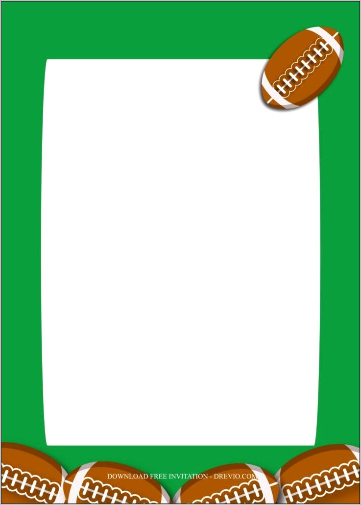 Free Superbowl Invitations Templates To Download