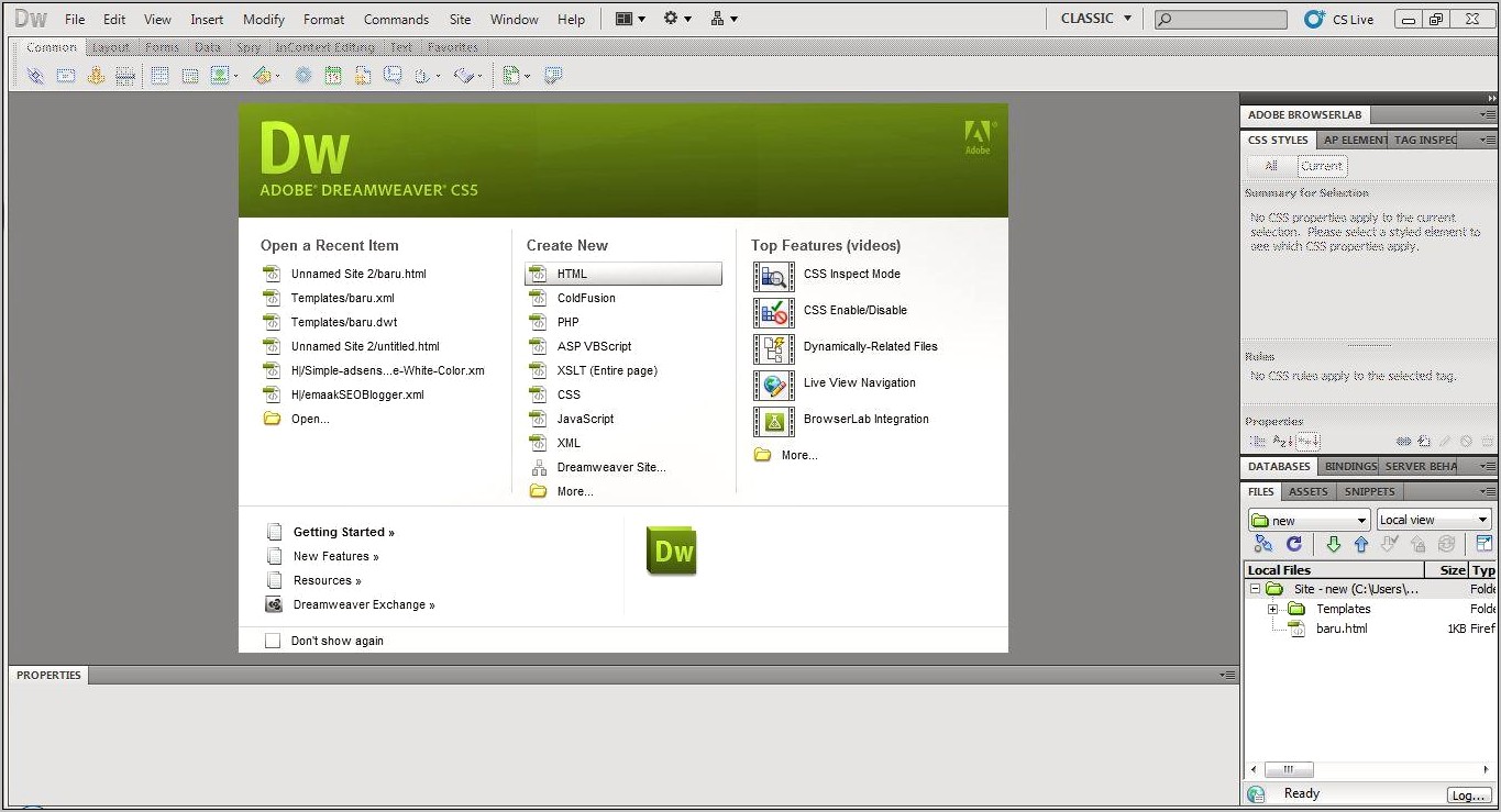 Free Templates For Dreamweaver Cs5 Download