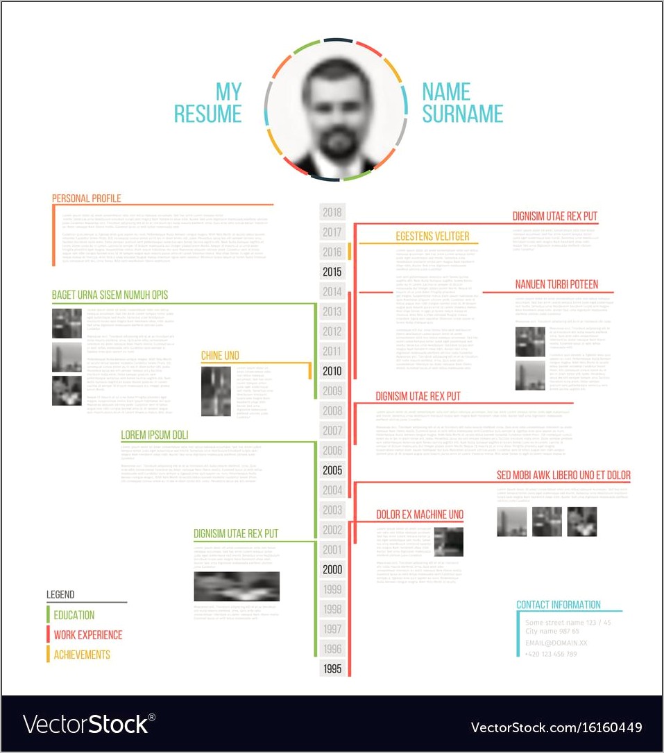 Free Vector Download Infographic Resume