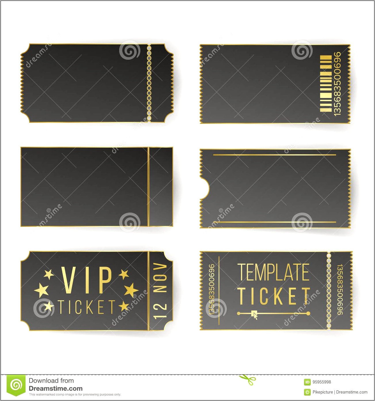 Free Vip Movie Pass Template Download