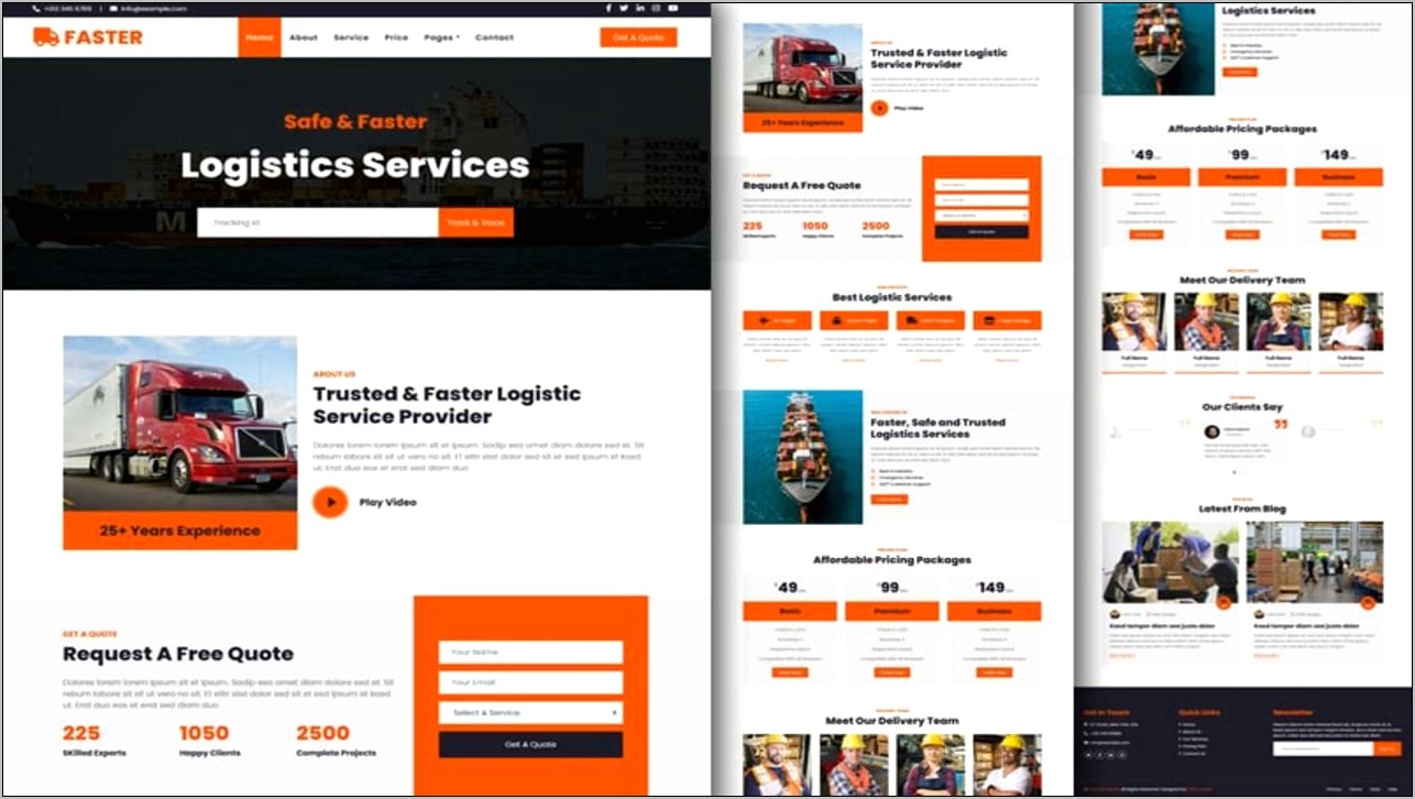 Free Web Design Company Templates Download