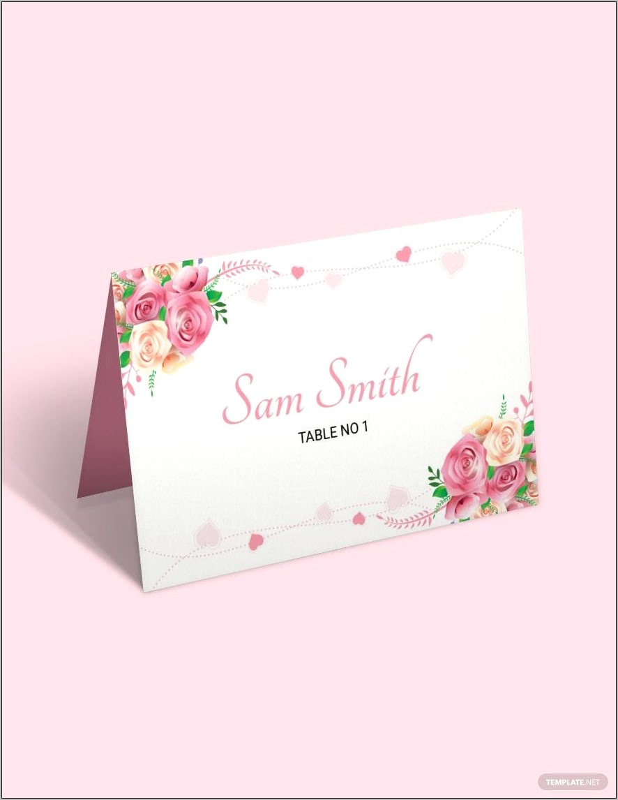 Free Wedding Place Cards Templates Download